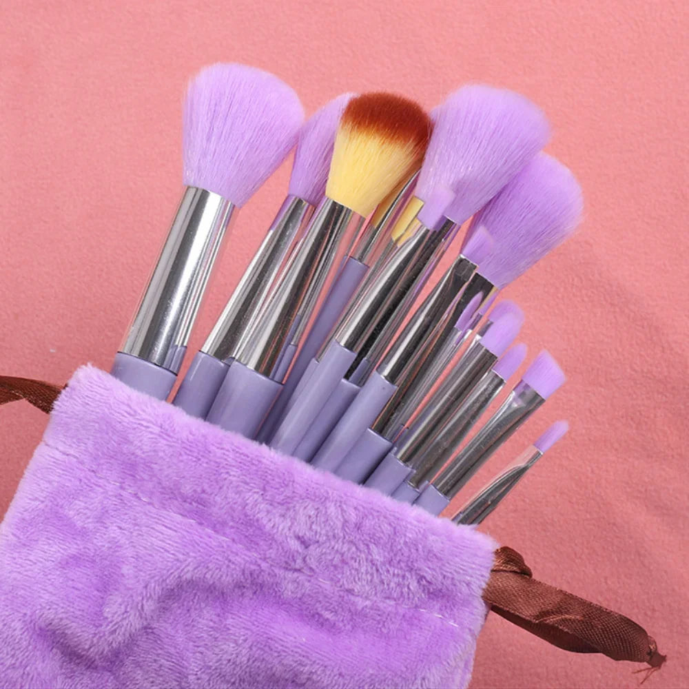 13Pcs Makeup Brush Set - Foundation, Blush, Eyeshadow & More