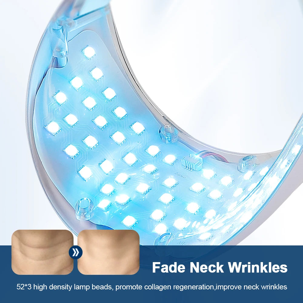 Neck LED Mask - 7-Color Photon Therapy for Wrinkle Removal & Skin Tightening