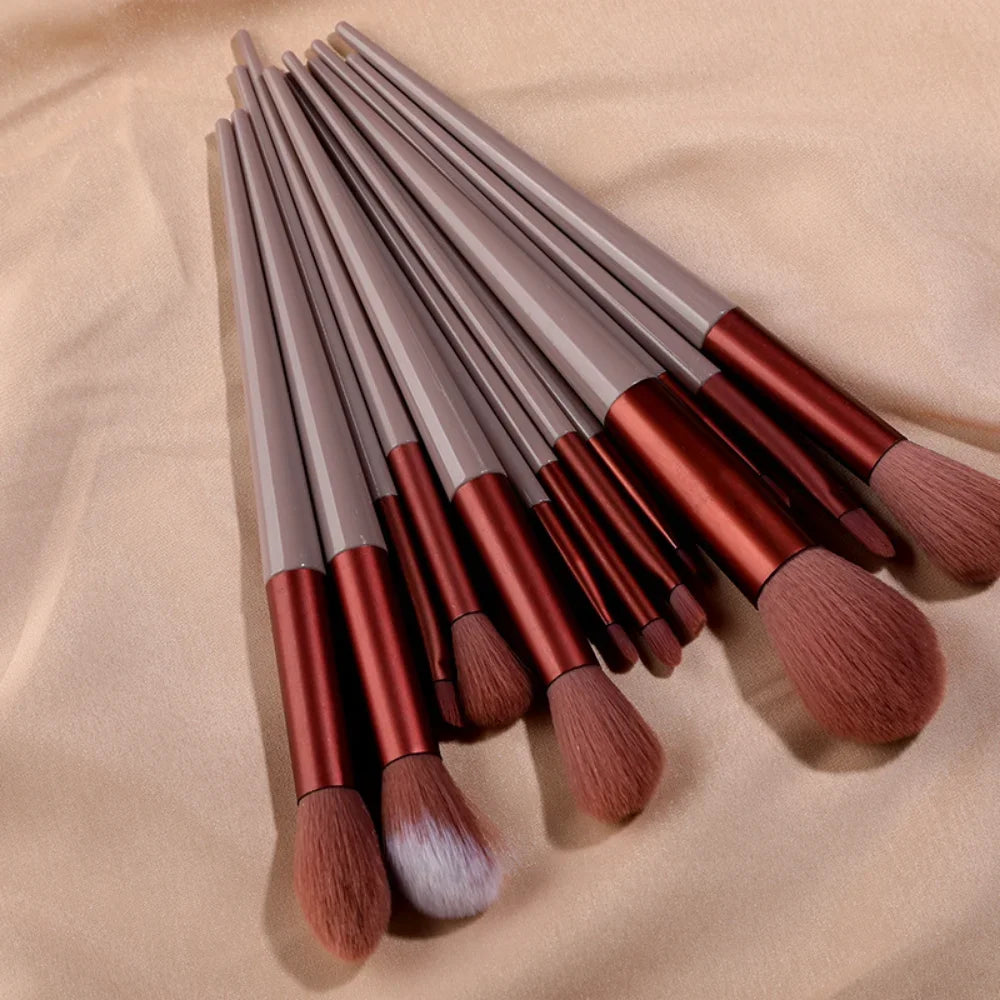 13Pcs Makeup Brush Set - Foundation, Blush, Eyeshadow & More